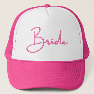Casquette Bride rose chaude 