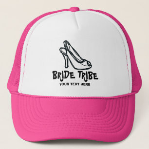 Casquette Bride Tribe chaussure sur mesure bachelorette rose