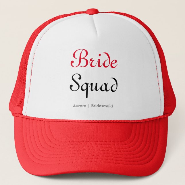 Casquette Bridesmaid de l'équipe de mariées (Devant)