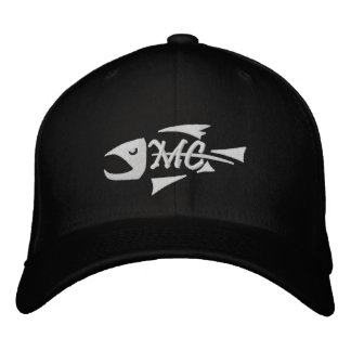 Casquette brodé à base de squelette de poisson de