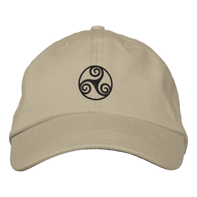 Casquette brodé Celtic Triskele (Devant)