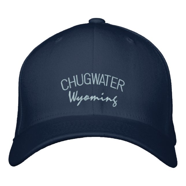 Casquette brodé de Chugwater Wyoming (Devant)