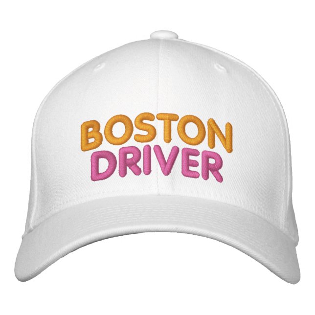 Casquette brodé de conducteur de Boston (Devant)