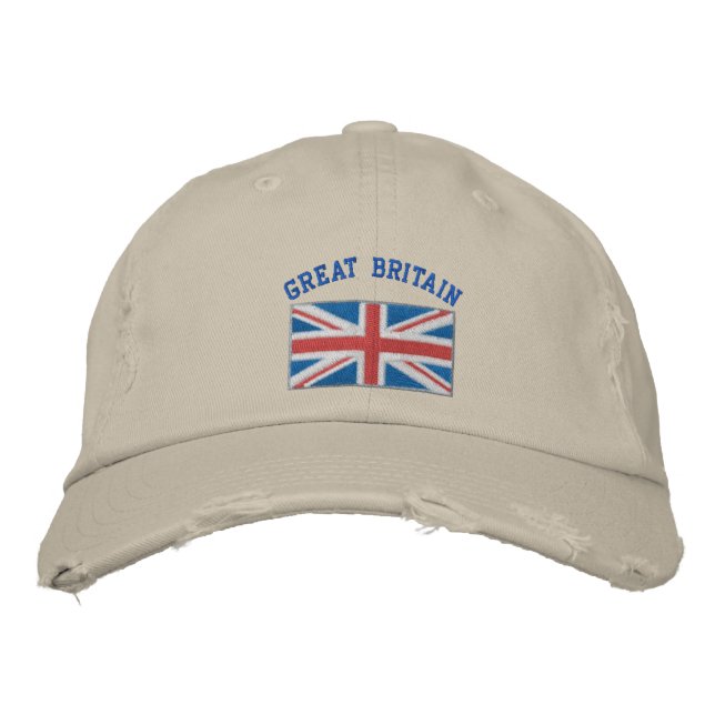 Casquette brodé de Grande-Bretagne (Devant)