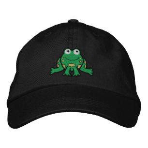 Casquette brodé de grenouille
