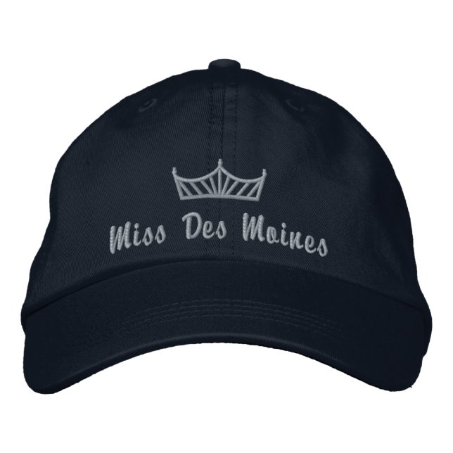 Casquette brodé de la couronne de concours (Devant)