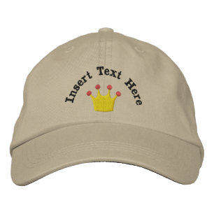 Casquette Brodé de la Couronne de rois