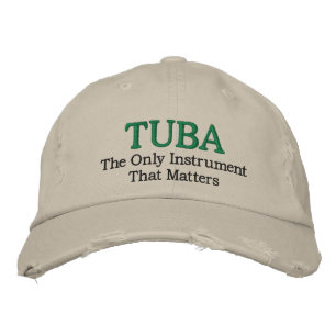 Casquette brodé de la musique Tuba