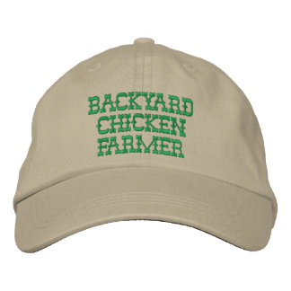 Casquette brodé de l'éleveur de poulets de jardin