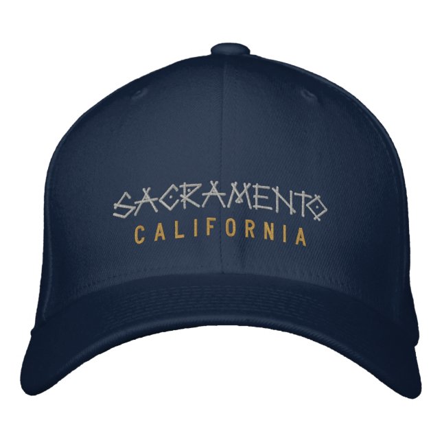 Casquette brodé de Sacramento en Californie (Devant)