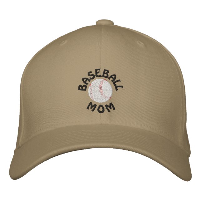 Casquette brodé des mamans de baseball (Devant)