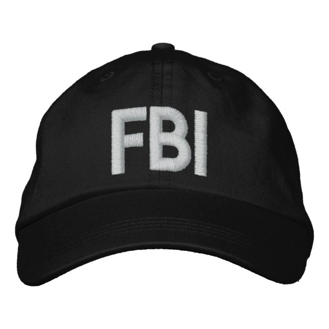 CASQUETTE brodé du FBI (Devant)