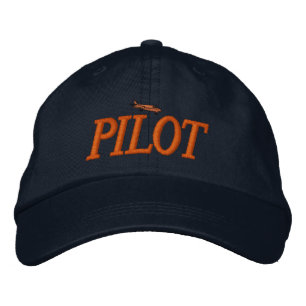 Casquette brodé du pilote d'avion