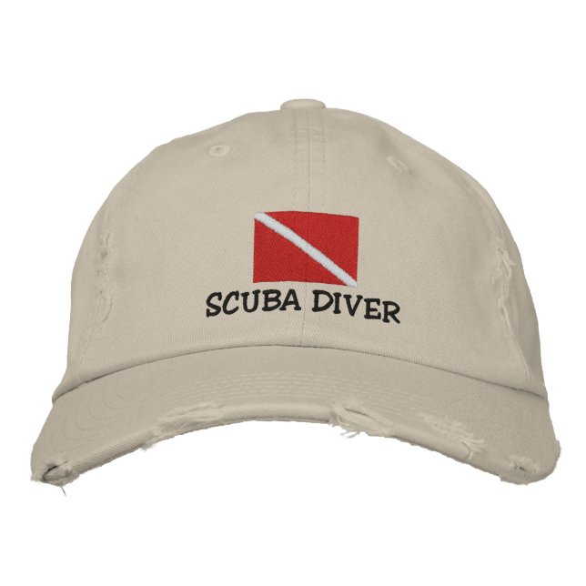 CASQUETTE brodé du plongeur SCUBA (Devant)