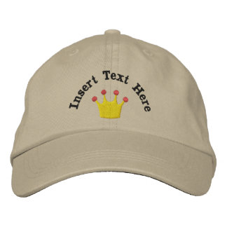 Casquette brodé du roi ou de la reine