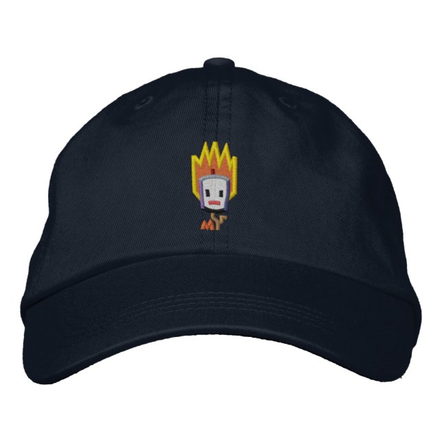 Casquette brodé Flaming Mattson Marshmallow (Devant)