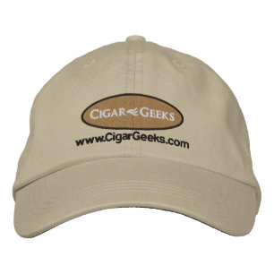 Casquette brodé Geeks de cigares avec logo et adre
