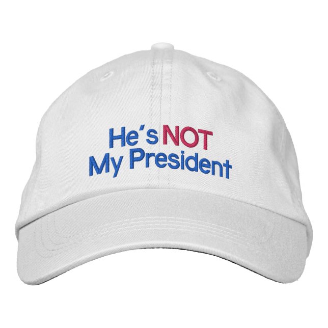 Casquette brodé, il n'est pas mon président (Devant)