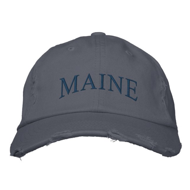 CASQUETTE brodé MAINE (Devant)