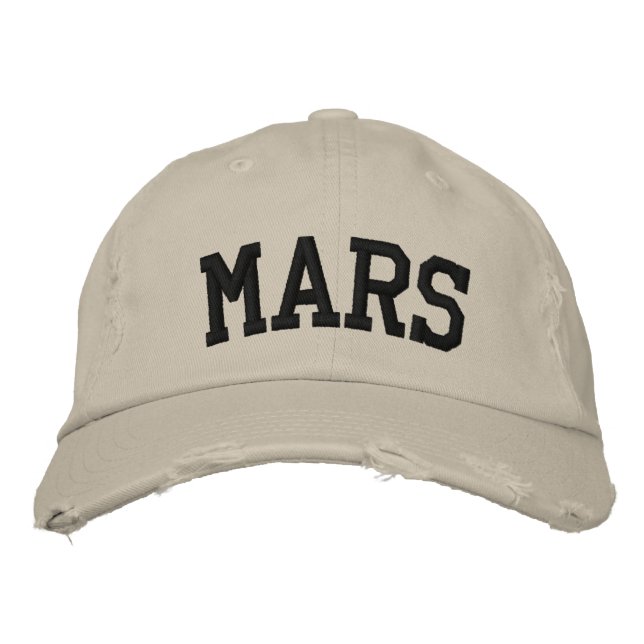 Casquette brodé Mars (Devant)