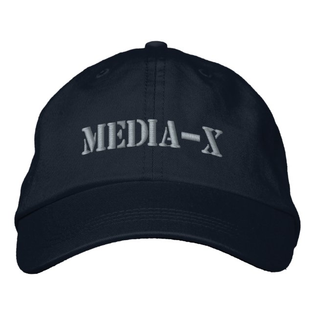 Casquette brodé Media-X | Accroître votre voix (Devant)