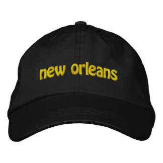 Casquette brodé noir et or Nouvelle-Orléans