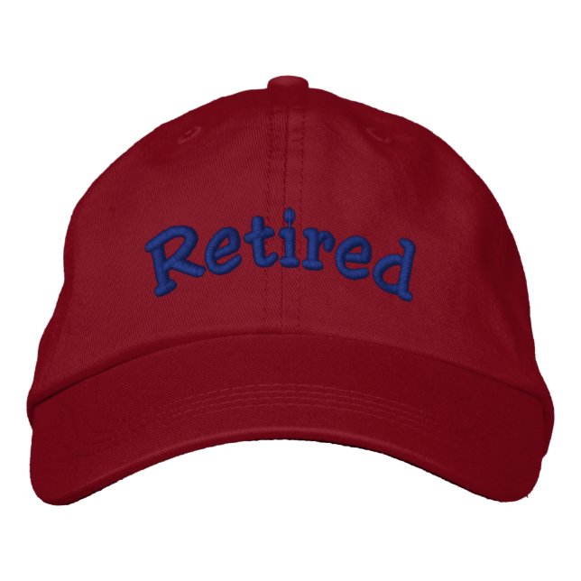 Casquette brodé retraité (Devant)