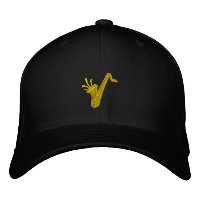 Casquette brodé saxophone (Devant)
