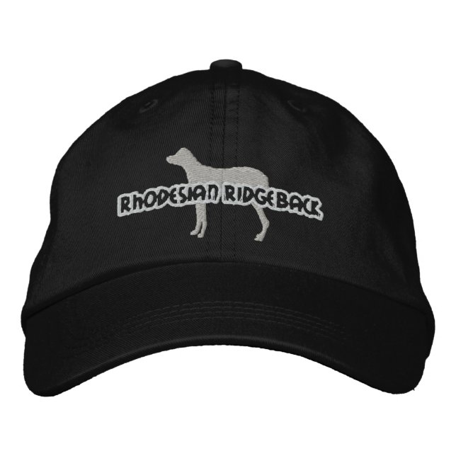Casquette brodé Silhouette Rhodesian Ridgeback (Devant)