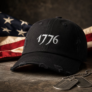 Casquette Brodée 1776 Brodé Américain