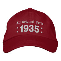 1935 ou toute année 80e anniversaire A02B ROUGE et