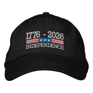 Casquette Brodée 250 Ans d'Indépendance 4 juillet Anniversaire 