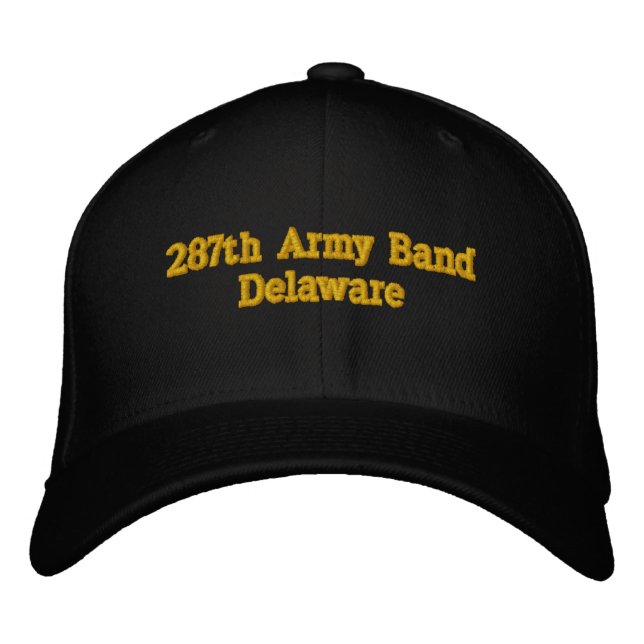 Casquette Brodée 287e bande de l'armée Delaware (Devant)