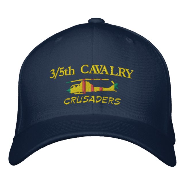 Casquette Brodée 3/5e Croisés de cavalerie AH-1G VSM Cobra Casquett (Devant)