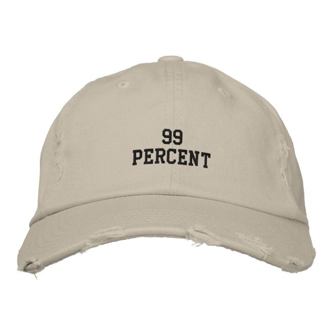 CASQUETTE BRODÉE 99 % (Devant)