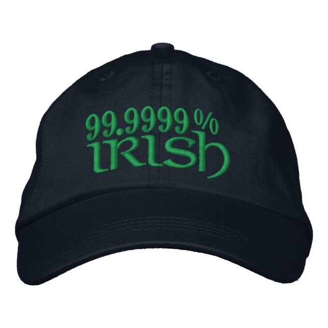 CASQUETTE BRODÉE 99,9999% IRLANDAIS (Devant)