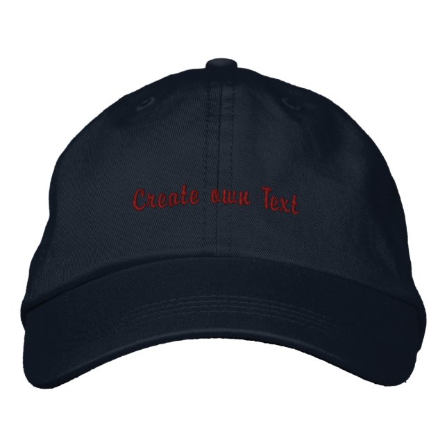 Casquette Brodée Accessoires pour cheveux couleur marine Hommes Fem (Devant)
