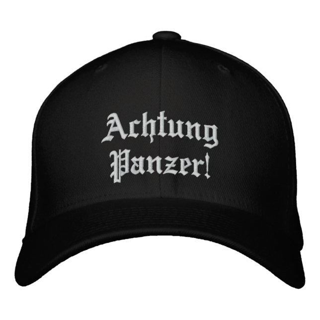 Casquette Brodée Achtung Panzer ! CAP/Hat (Devant)