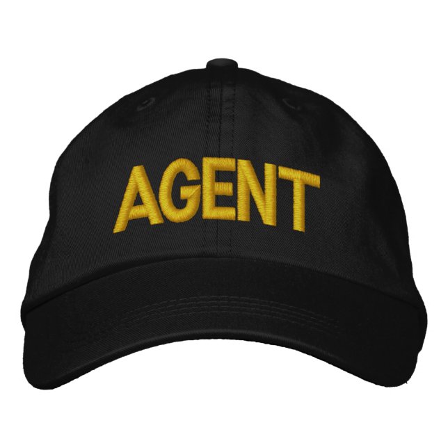 Casquette Brodée Agent (Devant)