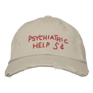 Casquette brodée « Aide psychiatrique – 5 cents »
