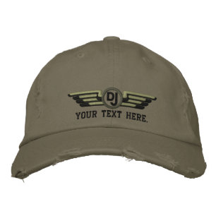 Casquette Brodée Ailes DJ Déco Personnalisées