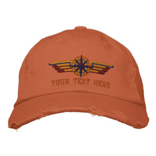 Casquette Brodée Ailes pilotes personnalisées de compas Star du Nor