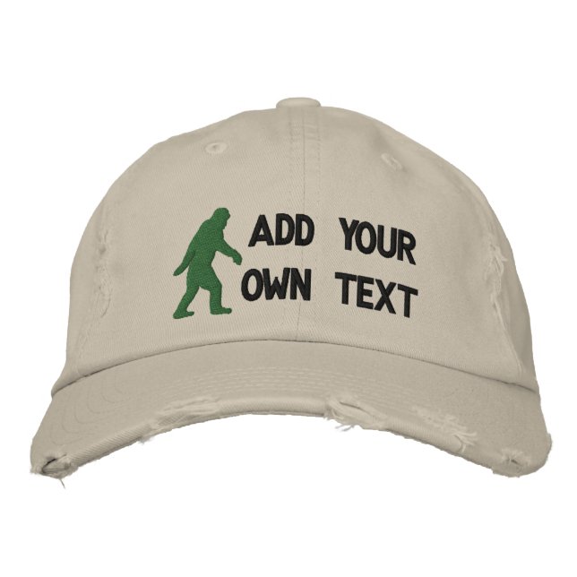 Casquette Brodée Ajoutez votre propre texte, logo Bigfoot (Devant)