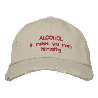 CASQUETTE BRODÉE ALCOOL