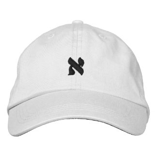 Casquette Brodée Aleph - alphabet hébreu personnalisable