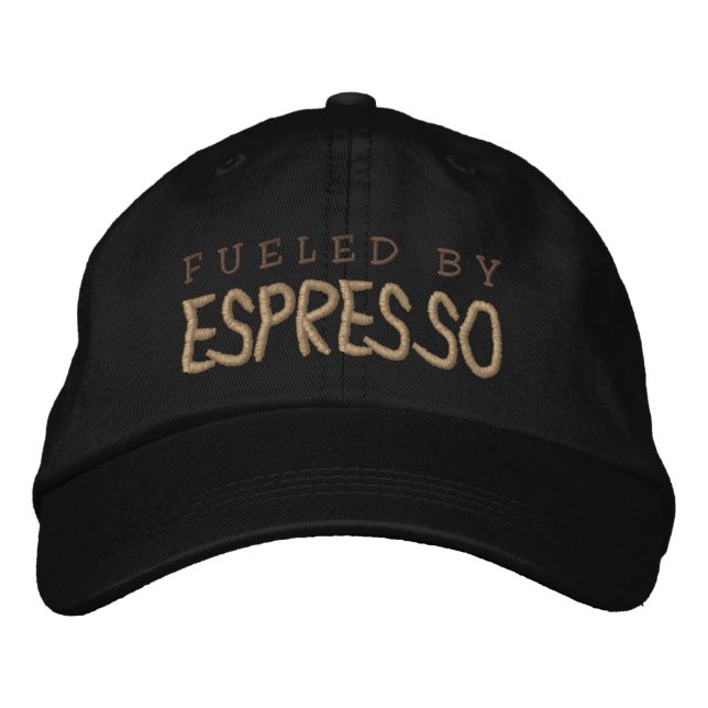 CASQUETTE BRODÉE ALIMENTÉ PAR ESPRESSO (Devant)