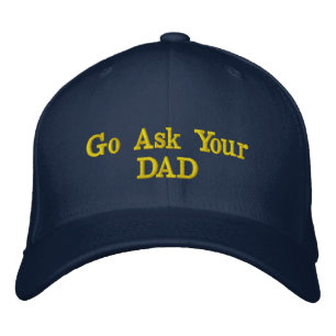 Casquette Brodée Allez Demander à Votre Papa