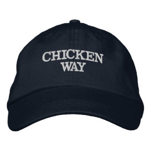Casquette Brodée Amusante nouveauté Papa plaisanter CHICKEN WAY