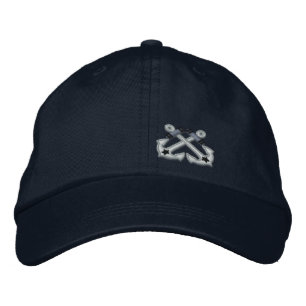 Casquette Brodée Ancres croisées Broderie étoile nautique