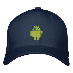 Casquette Brodée Android Robot Pirate Broderie
